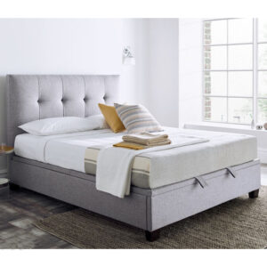 Williston Marbella Fabric Ottoman King Size Bed In Grey