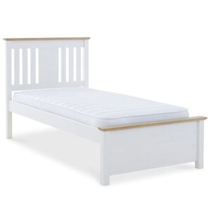 Chelsea Wooden Single Bed In White And Oak
